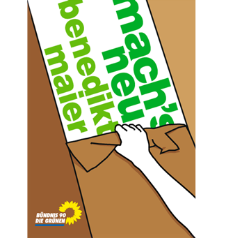 Flyer for Benedikt Maier (Bündnis90 / Die Grünen)