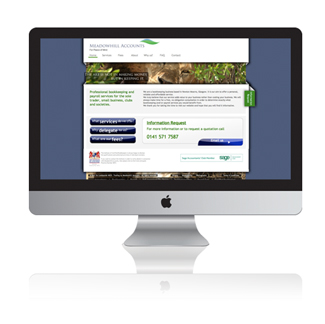 Screenshot from the Meadowhill Accounts website